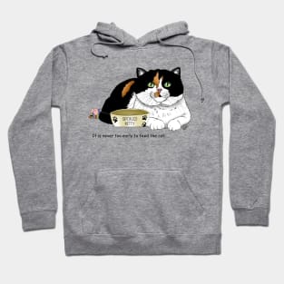 Calico Cat Food Bowl Hoodie